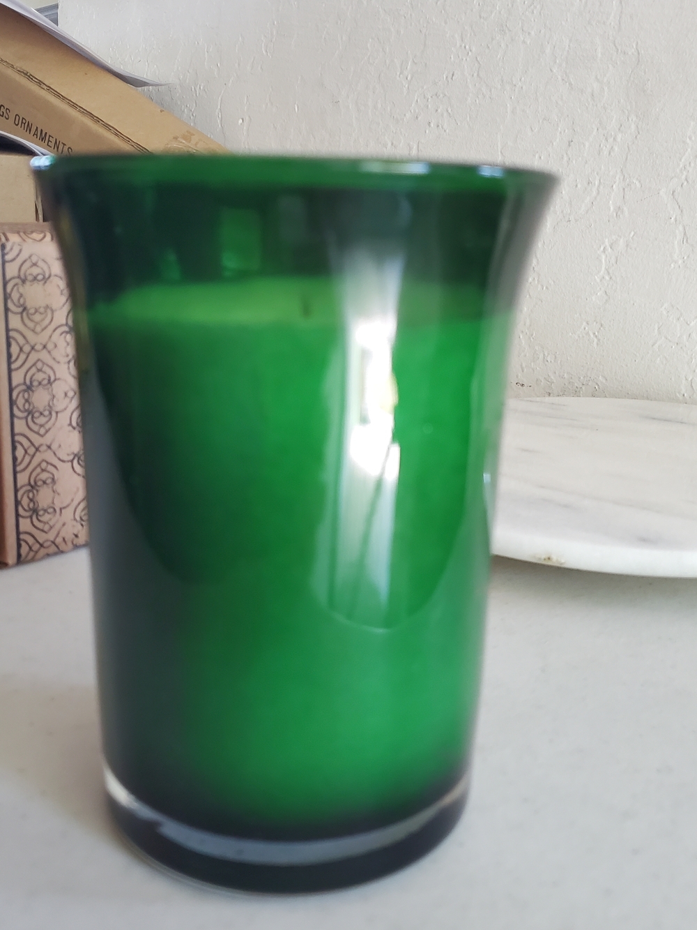 Autumn Maple Leaves scent 24 oz Candle green jar New Home Interiors clean burn - Picture 6 of 15